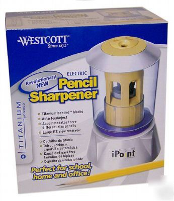 Ipoint westcott electric pencil sharpener auto 4203 