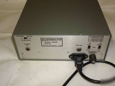 Krohn-hite 1200 sweep generator 50-400 hz very nice