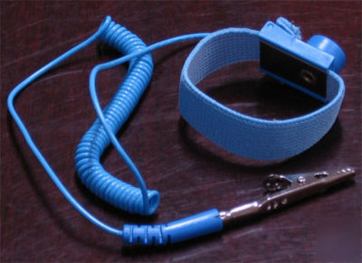 2 x anti static esd wrist strap discharge band freeship