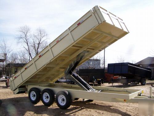 2010 8 x 20 x 2 bumper dump trailer drop sides 21 k 