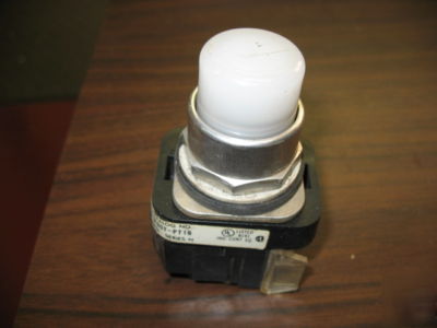 Allen bradley 800T-PT16 white lighted push button