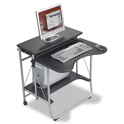 Balt inc fold-n-go mobile workstation,black/silver