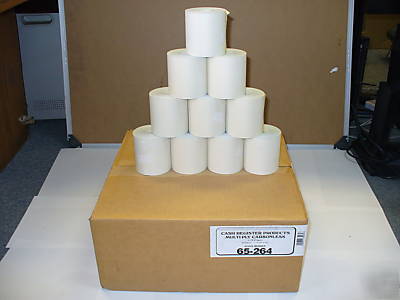 3-1/4 inch X100', 2 ply paper roll, 50 rolls carbonless