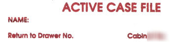 Active case file rubber stamp