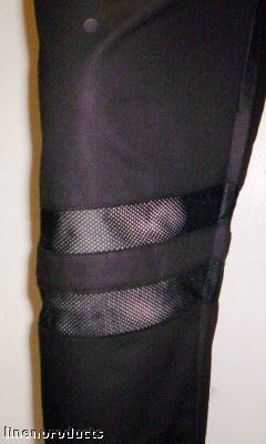 Chef pants trousers cool max vented jet black baggy xs