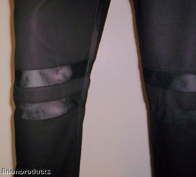 Chef pants trousers cool max vented jet black baggy xs