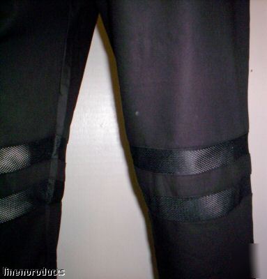 Chef pants trousers cool max vented jet black baggy xs