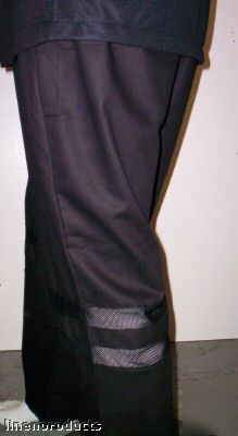 Chef pants trousers cool max vented jet black baggy xs