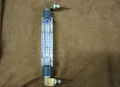 Cole parmer acrylic in-line water flow meter 2-20 lpm