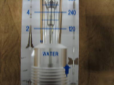 Cole parmer acrylic in-line water flow meter 2-20 lpm