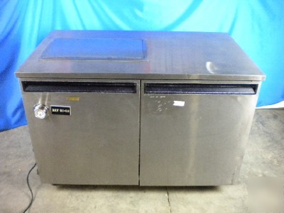 Delfield s.s. work top refrigerator cooler restaurant