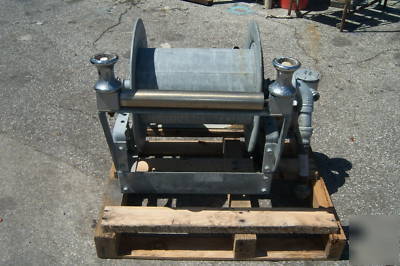 Electric fuel hose reel marina wind up stainless steel