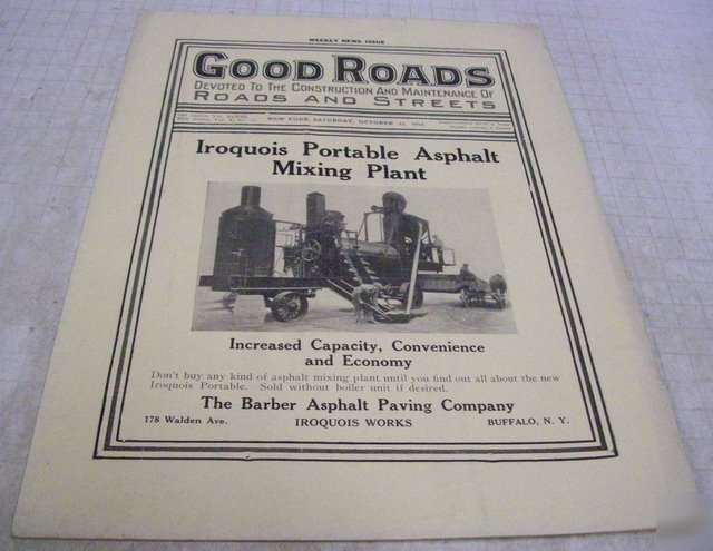 Good roads 1915 construction magazine vol.48, no.17