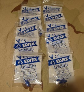 New 10 pairs of elvex quattro reusable ear plugs 