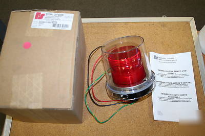 New federal signal strobe warning light - red - 