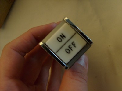 One lot of 6 aviation 45K panel on/off push switches