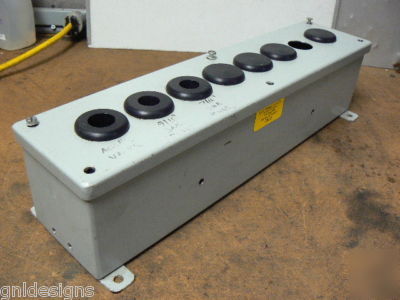 Rittel electromate 8-pushbutton enclosure 18X4X4 12/13 
