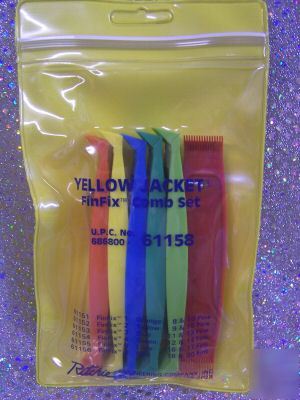 Yellow jacket finfix comb set 6 sizes color coded 61158