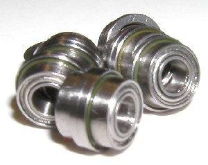 10 flanged balls bearing 1/8
