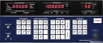 Collins 479S-6A vor ils nav signal generator fresh cal
