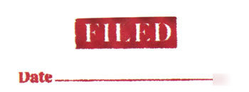Filed rubber stamp