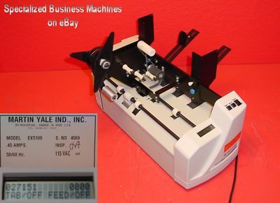 Martin yale ex 5100 tabber ex 5100 low use count 27K