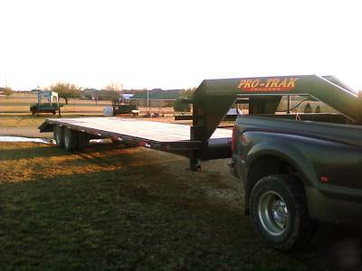 New 2010 32' gooseneck equipment trailer with dovetail