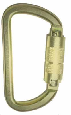 New 6 fusion gold carabiners climbing steel 30 kn 