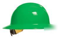 New bullard hi-viz green full brim hard hat