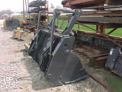 New holland backhoe loader clam bucket