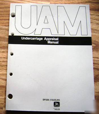 New john deere crawler undercarriage appraisal manual