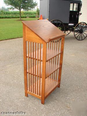 New podium dictionary stand lecturn mission oak 
