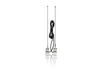 New radioshackÂ® fiberglass twin trucker cb antenna kit