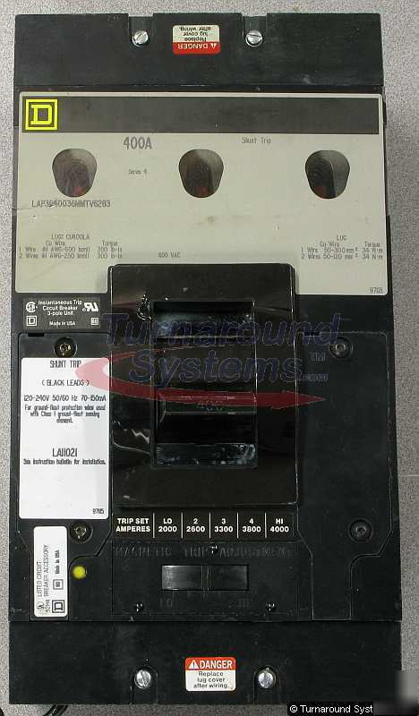 New square d LAP3640036M circuit breaker, 400 amp, 