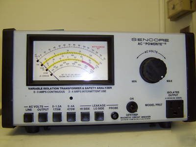 Sencore PR57 isolation varible adjustable ac power supp