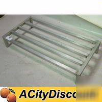 Used commercial aluminum 49X28 dunnage storage rack