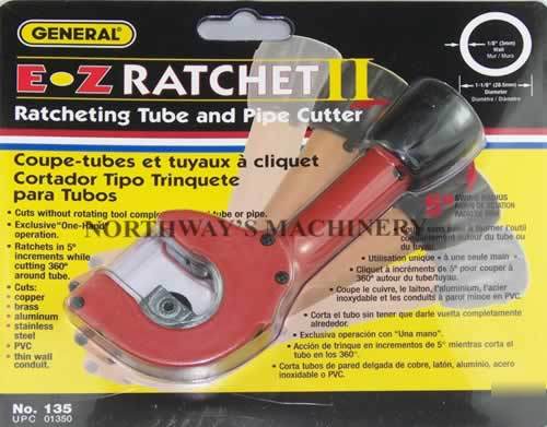 General 135 ez ratchet ii tube cutter 1/8