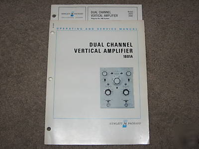 Hp 1801A duel channel vertical amplifier service manual