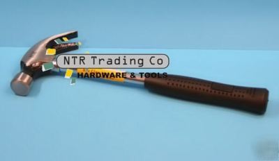 8 oz steel tubular shaft claw hammer