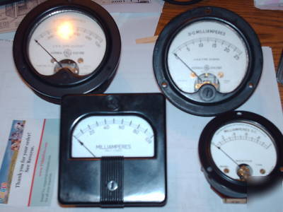 Analog meters qty 4 ham test equipment