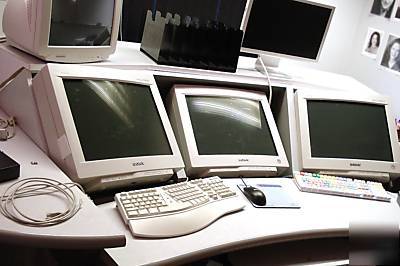 Avid video editing flame gaming security computer desk