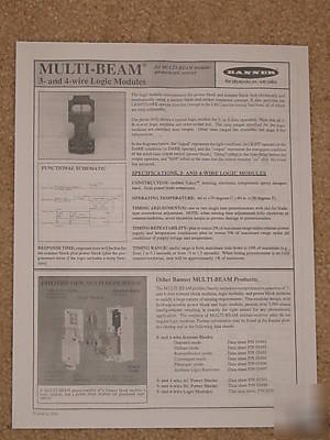Banner multi-beam 3- 4-wire logic module sensor manual
