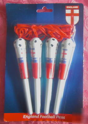 England world cup 2010 - four pens on strings - bnip 