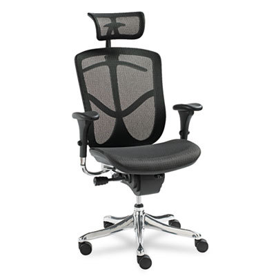 Eq series ergonomic multifun high back mesh chair alu