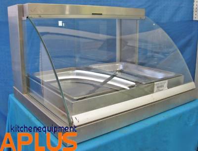 Hatco heated display case hot food two pan grcdh-2P