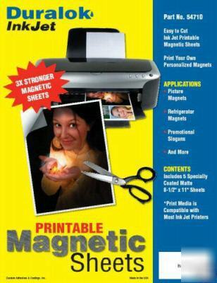 Inkjet printable magnetic magnet photo paper - 5 sheets