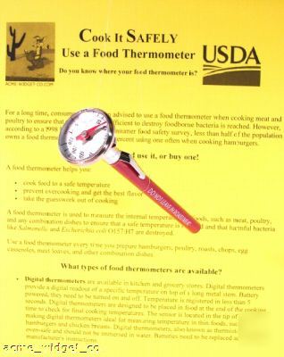 Instant read food thermometer kitchen food safety