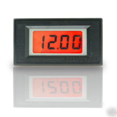 New 3 1/2 5V orange lcd digital volt panel meter dc 20V 
