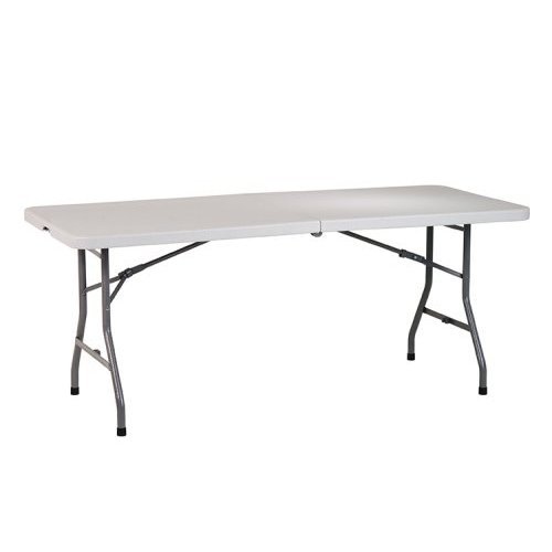 New office star 6FT resin centerfold multipurpose table 