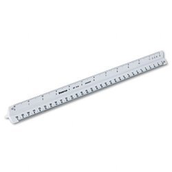 New triangular scale plastic engineers ruler, 12